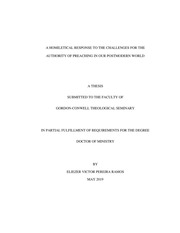 a-homiletical-response-to-the-challenges-for-the-authority-of-preaching-in-our-postmodern-world